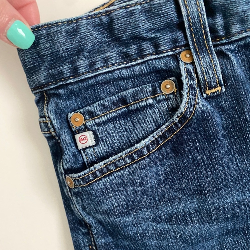 AG Adriano Goldschmied Ex-Boyfriend Slim Jeans Dark Wash Size 24R LED157505YNEW - Picture 9 of 11